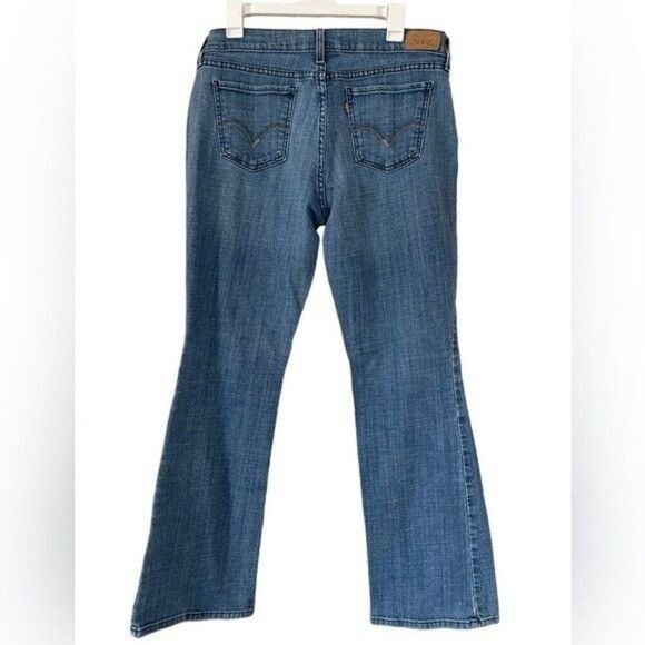 Levi’s 515 Jeans Womens 10M Bootcut Stretch Mid Rise Medium Wash Blue - Picture 4 of 8